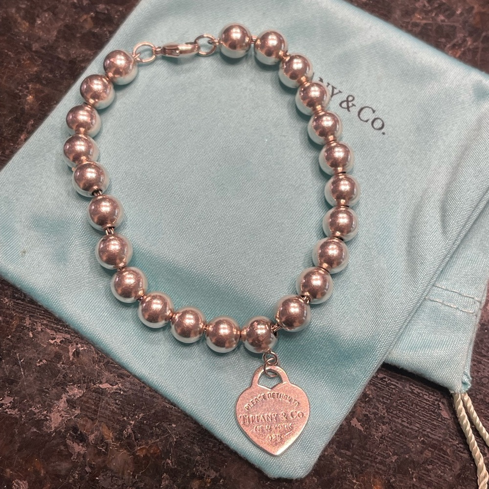 Tiffany & Co. Silver Beaded Bracelet